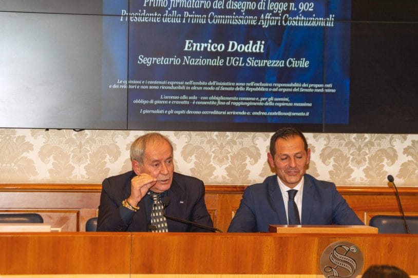 Il Segretario Nazionale Enrico Doddi ed il Senatore Costanzo Della Porta