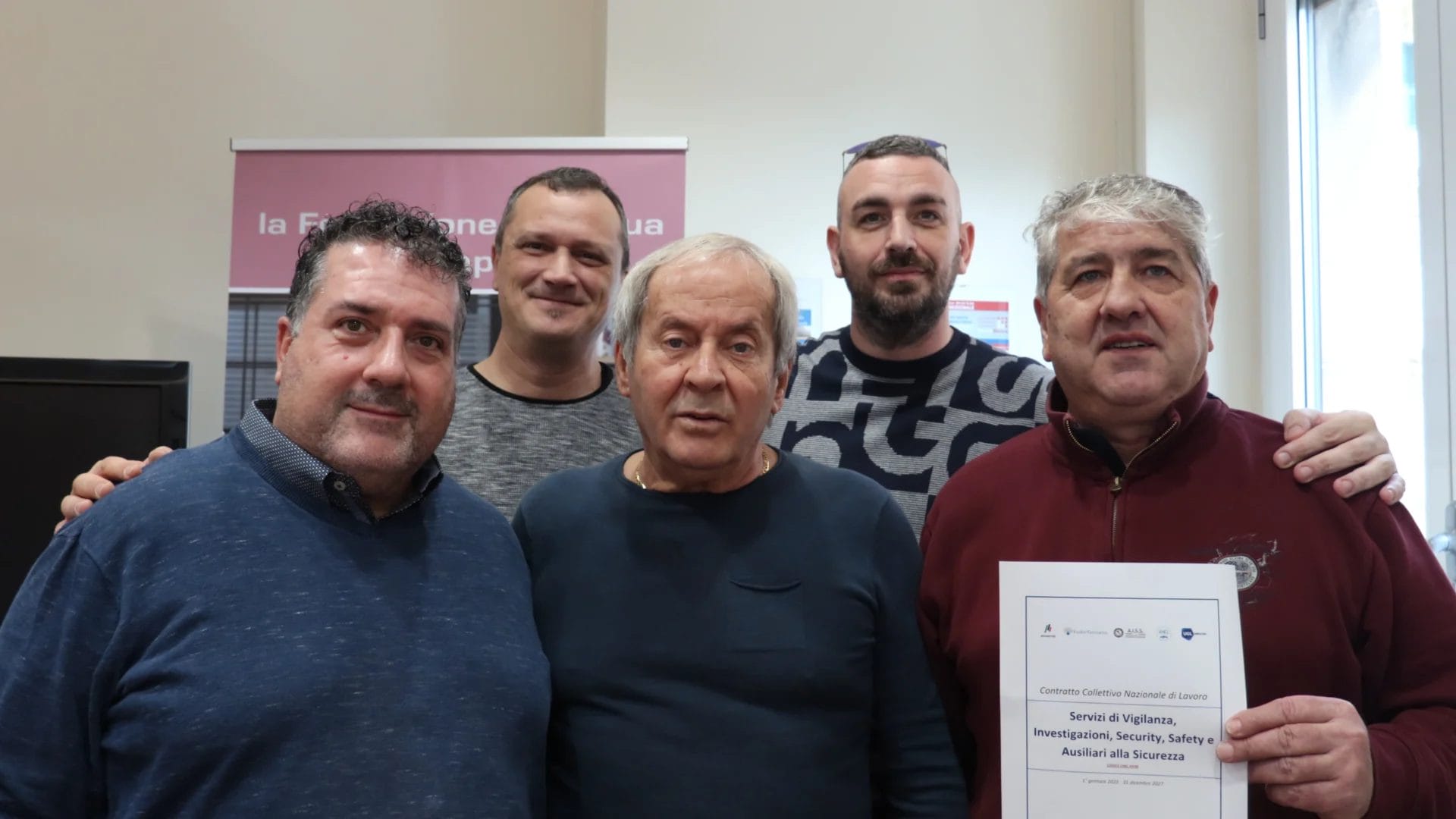 UGL Sicurezza Civile Enrico Doddi, Massimiliano Rossato, Maurizio Buonfino, Leucio Bianchi e Alessandro Cardinale